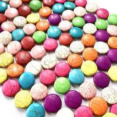 10pcs Colorful Turquoise Stone Beads for DIY Jewelry Making