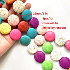 10pcs Colorful Turquoise Stone Beads for DIY Jewelry Making
