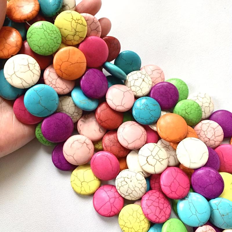 10pcs Colorful Turquoise Stone Beads for DIY Jewelry Making