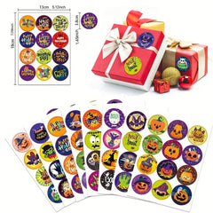 96pcs Halloween Trick Or Treat Pumpkin Spooky Decoration