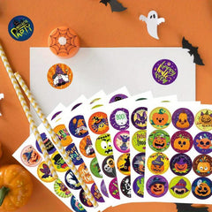 96pcs Halloween Trick Or Treat Pumpkin Spooky Decoration