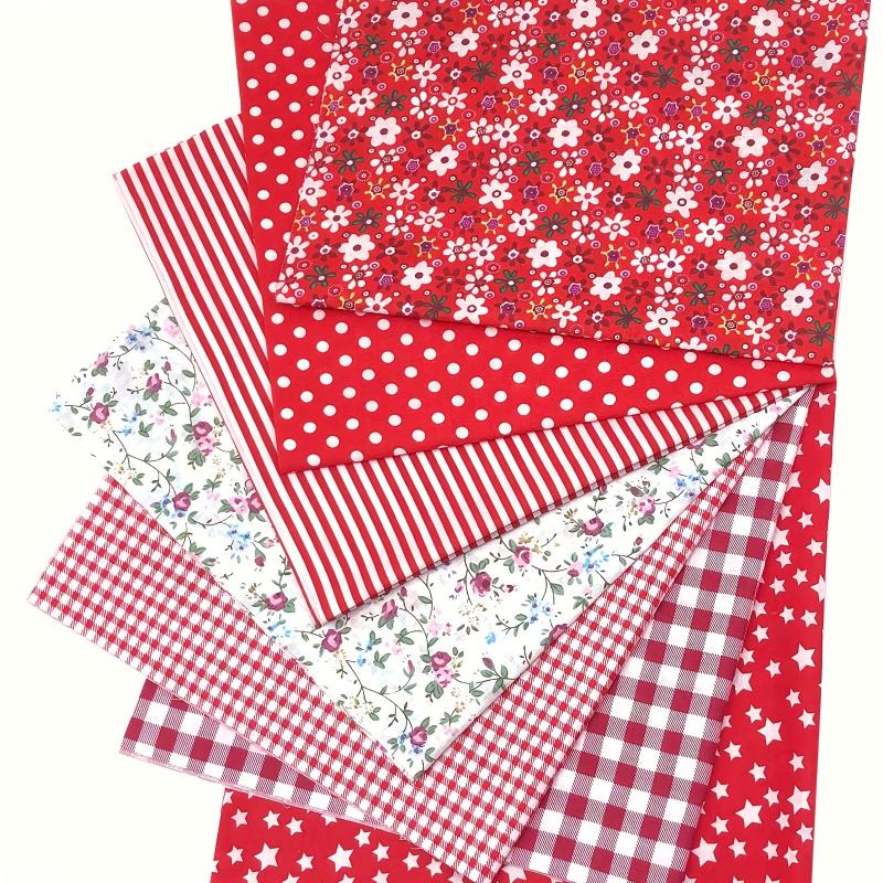 7pcs Cotton DIY Patchwork Quilted Fabric Bundle Handcraft