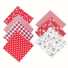 7pcs Cotton DIY Patchwork Quilted Fabric Bundle Handcraft