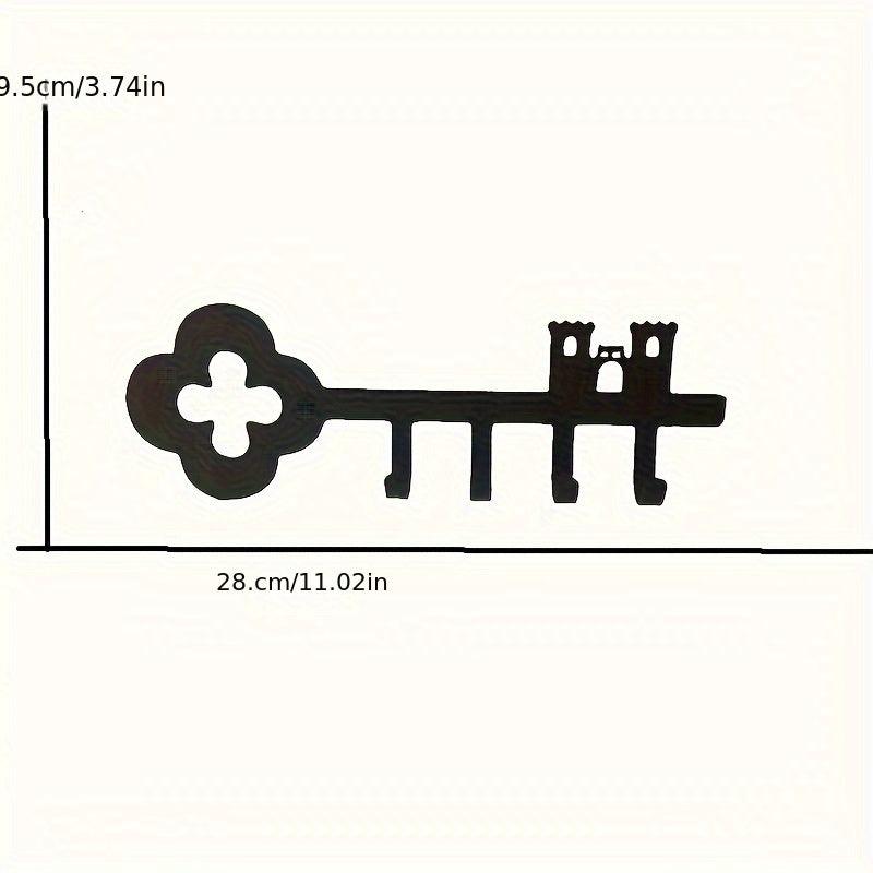 Metal Crafts Key Hook Wall Hook Four Hook Entrance Storage Pendant