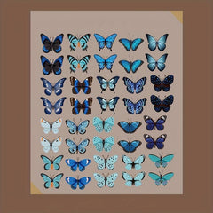 40pcs Colorful Waterproof Butterfly Stickers for DIY Projects Scrapbook