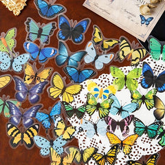 40pcs Colorful Waterproof Butterfly Stickers for DIY Projects Scrapbook