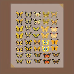 40pcs Colorful Waterproof Butterfly Stickers for DIY Projects Scrapbook