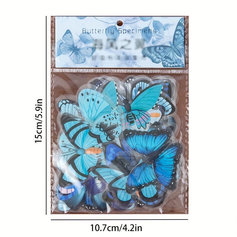 40pcs Colorful Waterproof Butterfly Stickers for DIY Projects Scrapbook