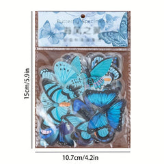40pcs Colorful Waterproof Butterfly Stickers for DIY Projects Scrapbook