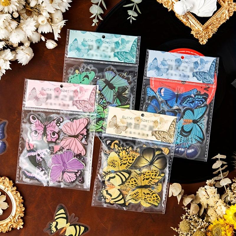 40pcs Colorful Waterproof Butterfly Stickers for DIY Projects Scrapbook