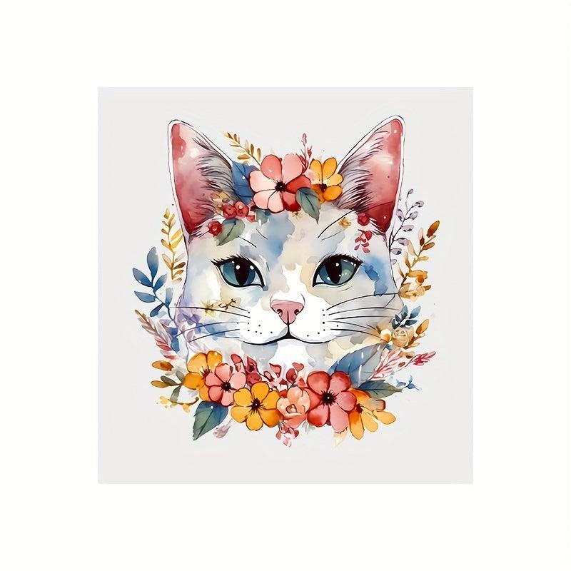 Cartoon Cats Iron On Heat Transfer Patches for T Shirts & Bags