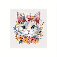 Cartoon Cats Iron On Heat Transfer Patches for T Shirts & Bags