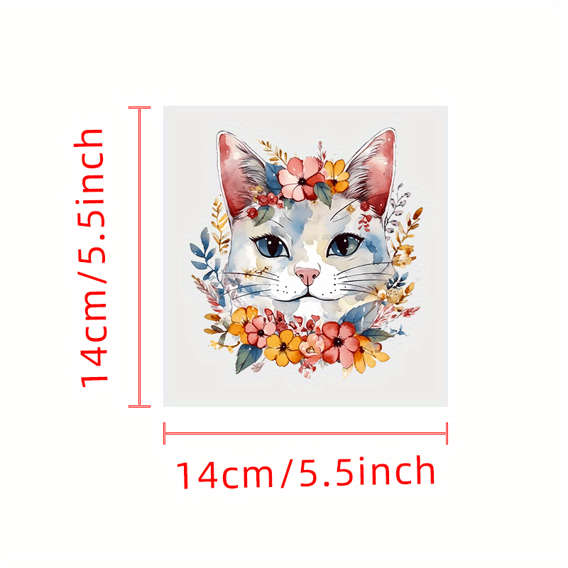 Cartoon Cats Iron On Heat Transfer Patches for T Shirts & Bags