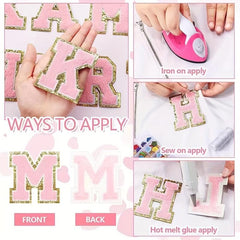 26 Letters A Felting Sticker Large Towel English Letter Patches For Clothes