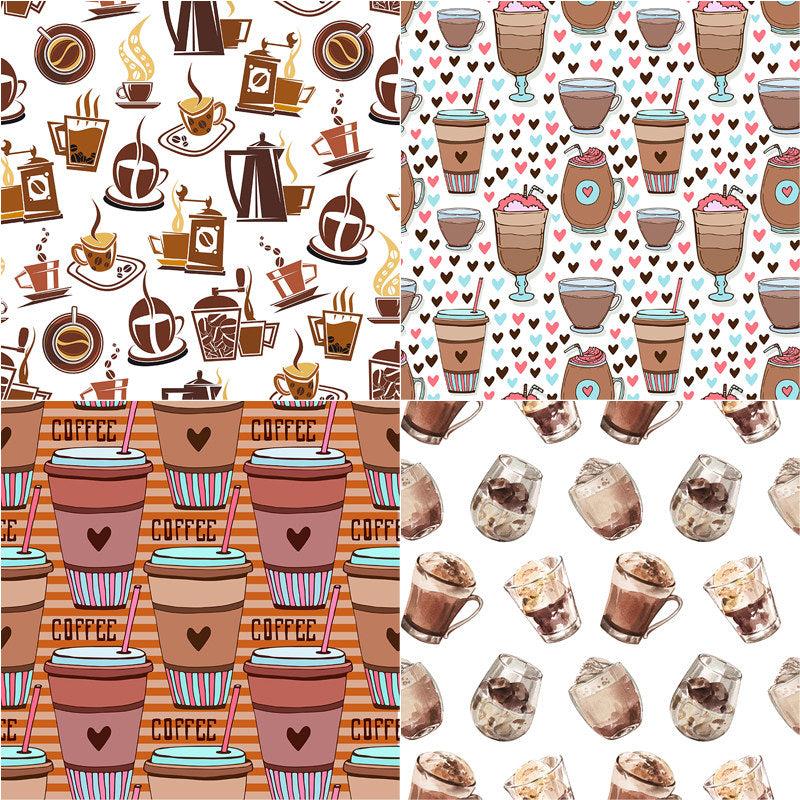 Large Vintage Coffee Journal Paper, Ideal for DIY Crafts, Gift