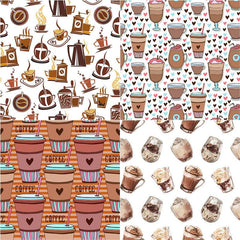 Large Vintage Coffee Journal Paper, Ideal for DIY Crafts, Gift