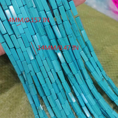 30pcs 4 14MM Turquoise Cuboid Beads DIY Jewelry Making Necklace Bracelet Earring