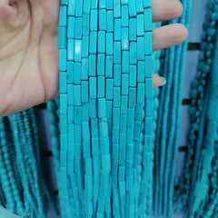 30pcs 4 14MM Turquoise Cuboid Beads DIY Jewelry Making Necklace Bracelet Earring
