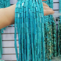 30pcs 4 14MM Turquoise Cuboid Beads DIY Jewelry Making Necklace Bracelet Earring
