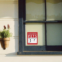 Pet Rescue Window Sticker Emergency Fire Safety Decal Save Our Pets