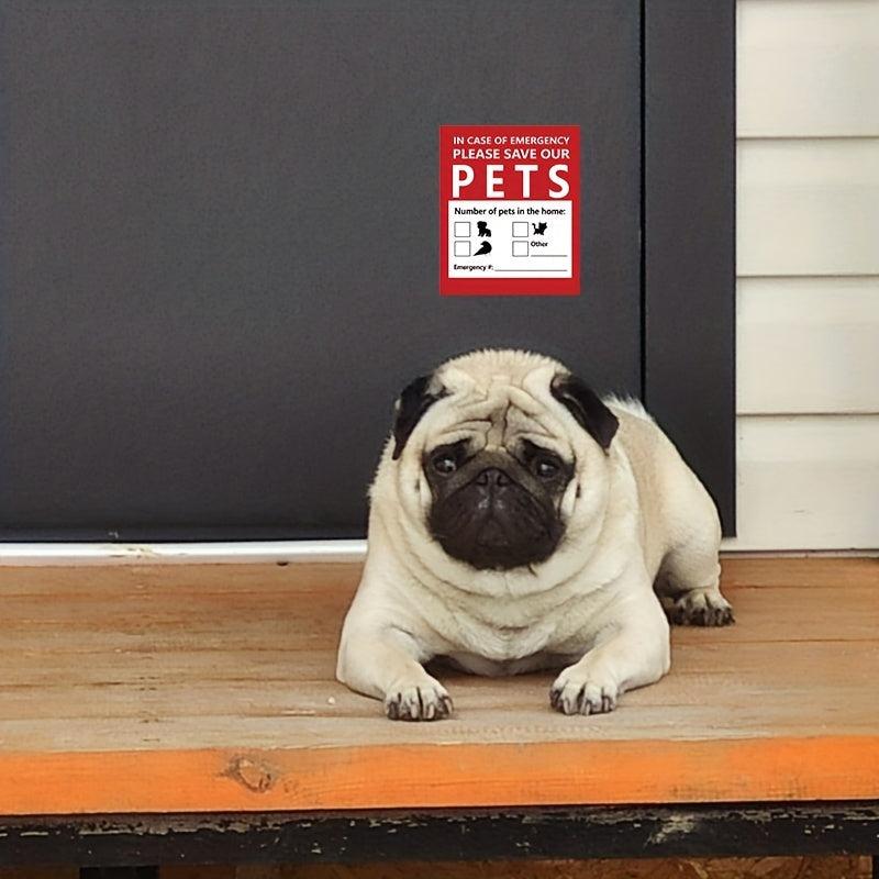 Pet Rescue Window Sticker Emergency Fire Safety Decal Save Our Pets