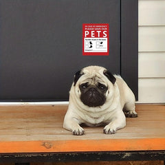 Pet Rescue Window Sticker Emergency Fire Safety Decal Save Our Pets