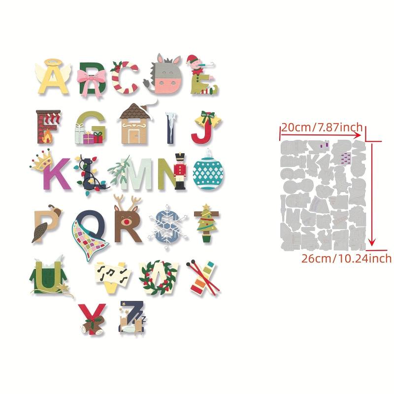 Animal Numeric Letters Metal Cutting Dies for DIY Scrapbook Album Cards Crafts