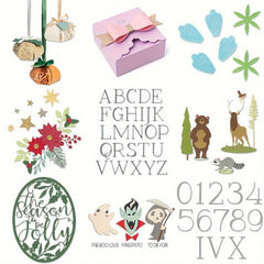 Animal Numeric Letters Metal Cutting Dies for DIY Scrapbook Album Cards Crafts