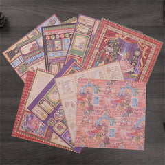 10 Sheets Sea Material Paper Sticker Kids DIY Computer Journal Arts Crafts