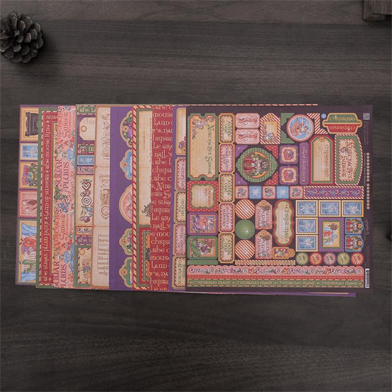 10 Sheets Sea Material Paper Sticker Kids DIY Computer Journal Arts Crafts
