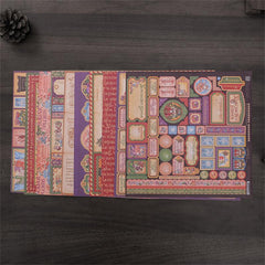 10 Sheets Sea Material Paper Sticker Kids DIY Computer Journal Arts Crafts