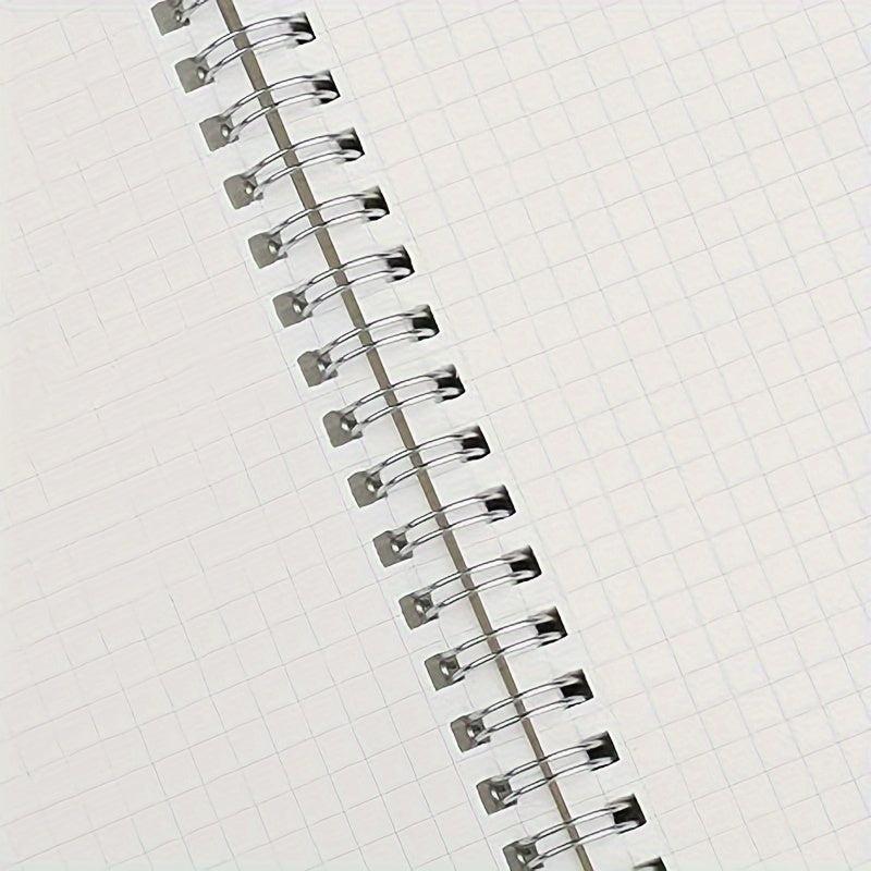 3pcs A5 Spiral Notebook Set Graph Pages 210 Sheets 14.73cm x 20.57cm