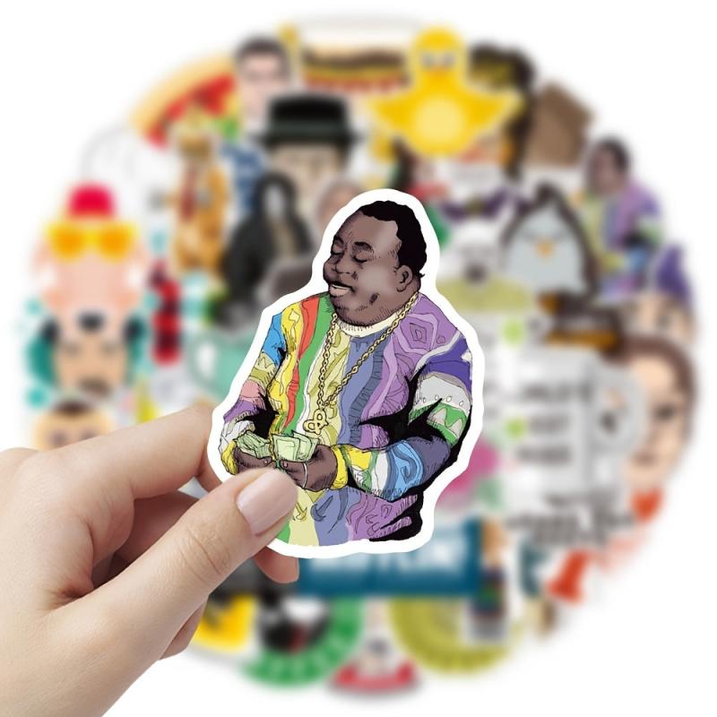 50pcs TV Show Waterproof PVC Doodle Sticker For Laptop Luggage