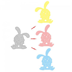 1pc Rabbit Metal Carbon Steel Mold DIY Handcraft Paper Art Etching Cutting Die