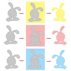 1pc Rabbit Metal Carbon Steel Mold DIY Handcraft Paper Art Etching Cutting Die