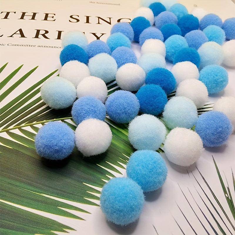 120pcs Colorful Fur Balls 15mm Soft Shaggy Craft Handcraft Materials