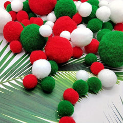 120pcs Colorful Fur Balls 15mm Soft Shaggy Craft Handcraft Materials