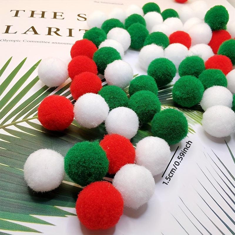 120pcs Colorful Fur Balls 15mm Soft Shaggy Craft Handcraft Materials