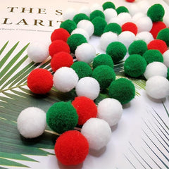 120pcs Colorful Fur Balls 15mm Soft Shaggy Craft Handcraft Materials