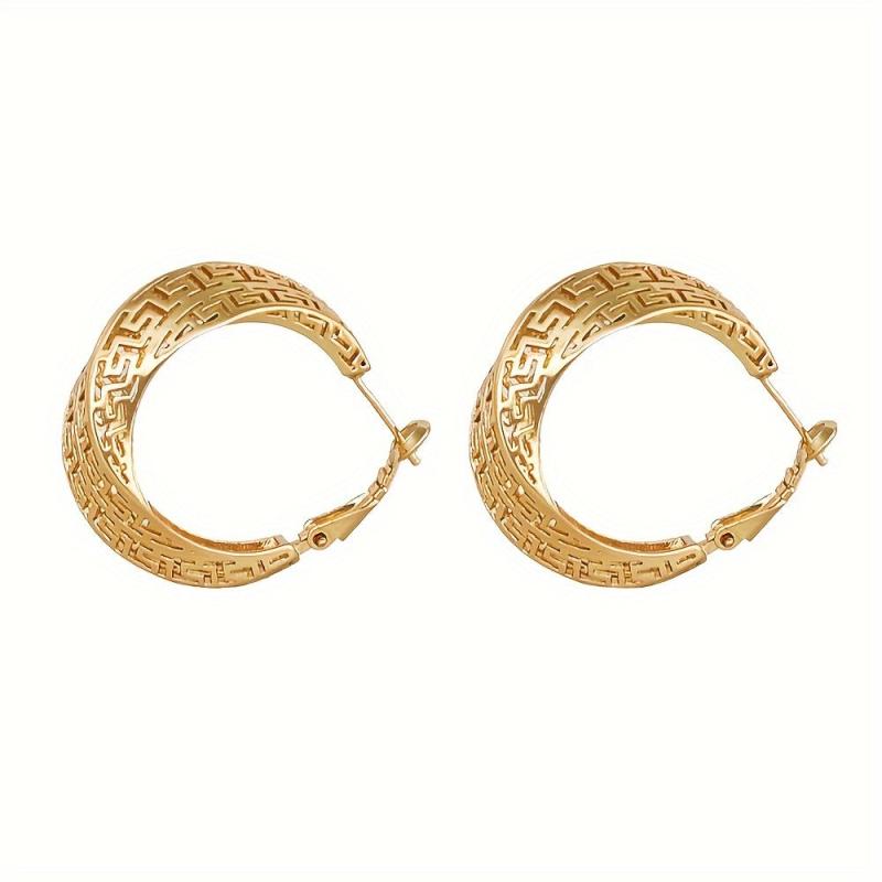 13 Pairs Golden Circle Colorful Ring Earrings
