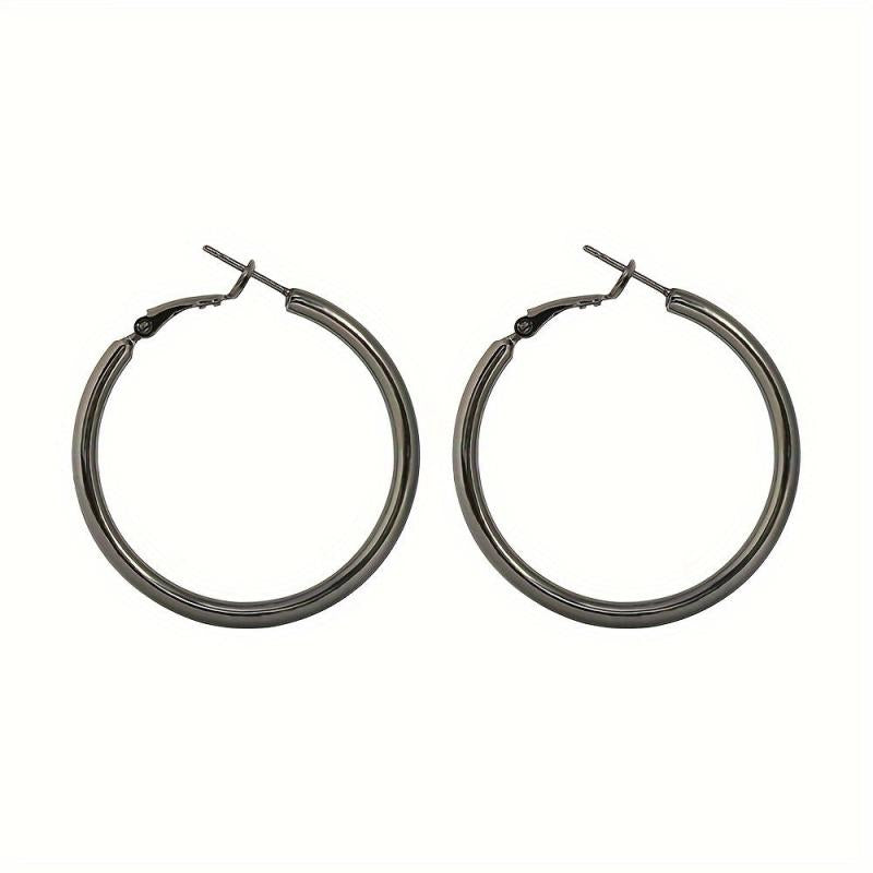 13 Pairs Golden Circle Colorful Ring Earrings