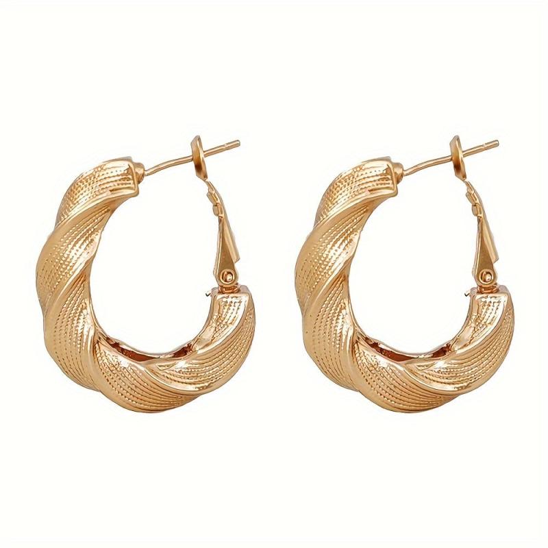 13 Pairs Golden Circle Colorful Ring Earrings