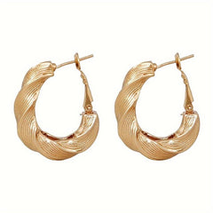 13 Pairs Golden Circle Colorful Ring Earrings