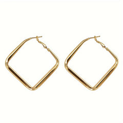 13 Pairs Golden Circle Colorful Ring Earrings