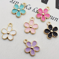 Daisy Pendant Hair Accessories DIY Alloy Bracelet Necklace Earrings
