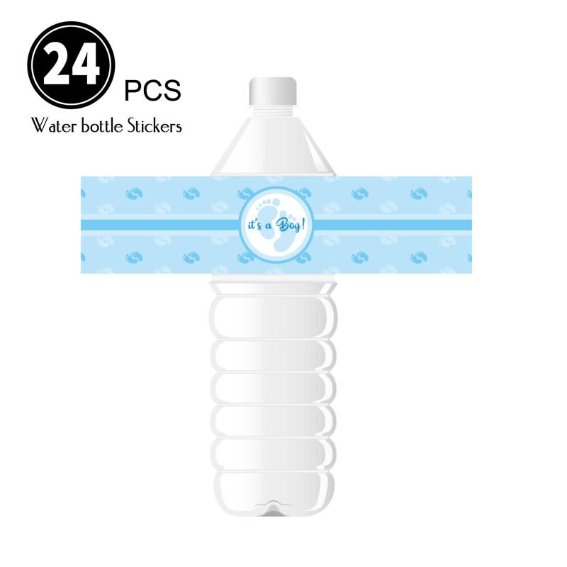 24pcs Gender Reveal Bottle Stickers - Gender Reveal Party Supplies