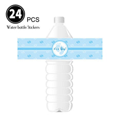 24pcs Gender Reveal Bottle Stickers - Gender Reveal Party Supplies