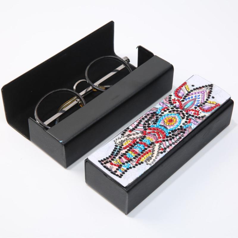 DIY Diamond Painting Glasses Case 5D Crystal Embroidery Kit