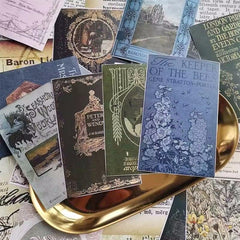 24pcs Old Book Covers Sticker for Children's DIY Stationery Computer Stickers