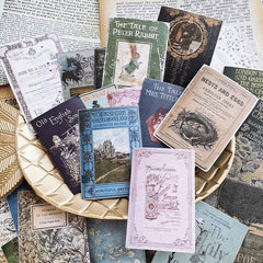 24pcs Old Book Covers Sticker for Children's DIY Stationery Computer Stickers